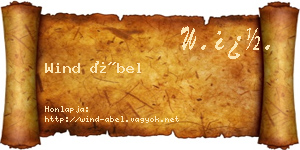 Wind Ábel névjegykártya